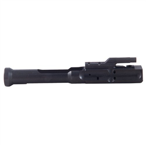 The JPBC-3 Low Mass Bolt Carrier reduces reciprocating mass to soften recoil, crafted from polished 416 stainless steel with a black QPQ finish, ideal for competition rifles.