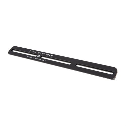 Enhance your precision shooting with the JP Enterprises 15" MK III Handguard Arca-Swiss Adapter, featuring easy adjustments, robust aluminum build, and V-block compatibility.