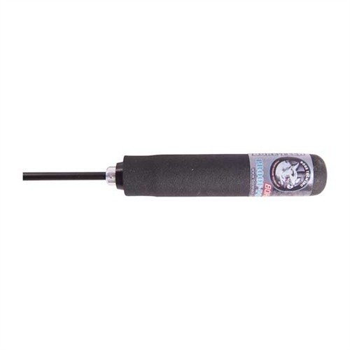 The BORE STIX .22 Cal 36" features a cushioned handle with 22 ball bearings for smooth rotation, a solvent-resistant epoxy coating, and precise indexing for twist rates.