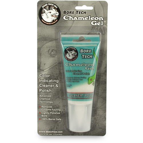 Bore Tech Chameleon Gel is a dual-purpose cleaner that changes color to indicate fouling levels, ensuring your barrel is thoroughly cleaned and polished.