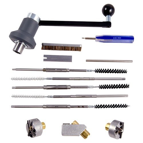 Achieve a perfect muzzle crown in minutes with the Manson Precision Kit, featuring a spring-loaded adapter for vibration-free, accurate cuts on rifle and handgun barrels.
