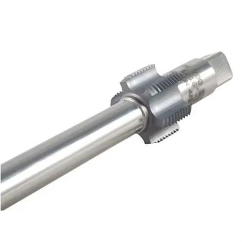 The Manson Precision Piloted Tap ensures precise thread recutting and squaring for Remington 700 actions, saving time with its TiN coated high-speed steel design.