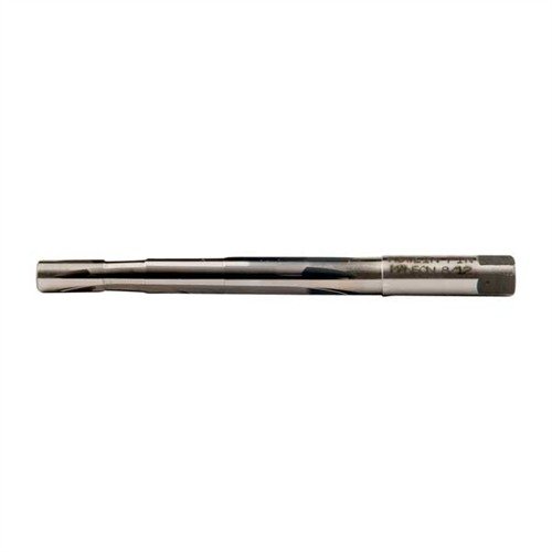 The Manson Precision 38 Super Rimless Pistol Reamer features reduced-diameter pilots for a perfect fit in Nowlin barrels, ensuring precision and smooth cutting.