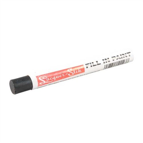 Enhance visibility of engravings with LACQUER STIK Color Fill Stick; easy application, durable finish, available in White, Gold, and Black.