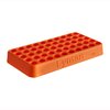 The Lyman Custom-Fit Loading Block holds 50 rounds, is made from heavy-duty polymer, and fits a wide range of cartridges from .338 to .615 caliber.