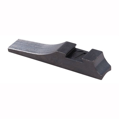 The Marble Arms Rifle Dovetail Front Ramp features solid steel construction, custom fitting for various sight blades, and versatile mounting options for rifles.