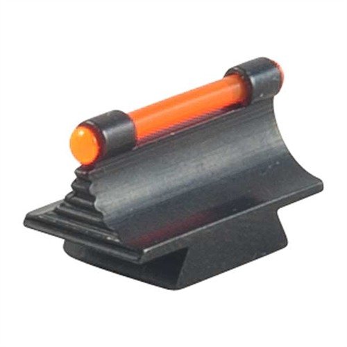Enhance your shooting accuracy with the Marble Arms Fiber Optic Glow 37-MR Front Sight, featuring a polished steel finish and vibrant orange or green glow.