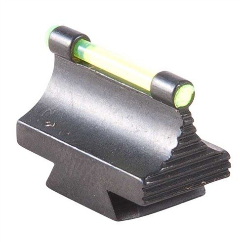Enhance your shooting precision with the Marble Arms Fiber Optic Glow Front Sight, featuring a polished steel finish and vibrant green or orange optic for optimal visibility.