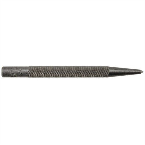 The Mayhew Steel 440 Prick Punch features a fine, sharp point for precise marking, ensuring better visibility and accuracy before center punching.
