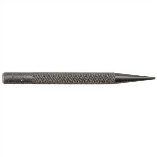 The MAYHEW STEEL 1/16" Starting Punch is essential for safely loosening stuck pins, featuring a durable tool steel construction and a knurled body for better grip.