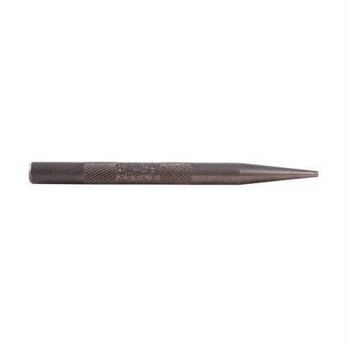 The Mayhew Steel 3/32" Starting Punch is crafted from durable tool steel with a knurled body, ideal for loosening stuck pins while protecting your tools and firearm.