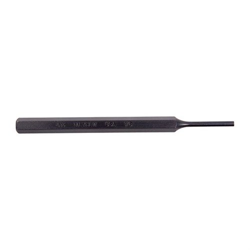 Mayhew Steel Single Pin Punches are crafted from durable tool steel with a knurled body, ensuring precision and reliability for all your gunsmithing needs.