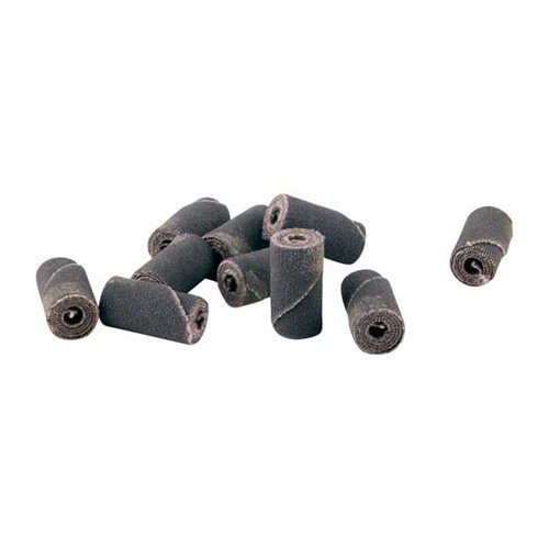 Achieve precision shaping in tight spaces with Merit Abrasive Cylinder Rolls, featuring durable Aluminum Oxide cloth and a maximum speed of 20,000 rpm.