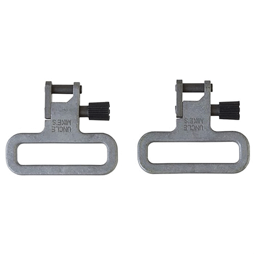 Uncle Mike's MIL-SPEC Swivels offer heavy-duty, 1¼" construction with 500 lbs pull strength, stainless steel durability, and SwivelLock® for secure, fast attachment.
