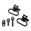 Experience quick detach convenience with Uncle Mike's swivels, featuring positive locking and compatibility with various firearms, including Ruger Model 44 Magnum.