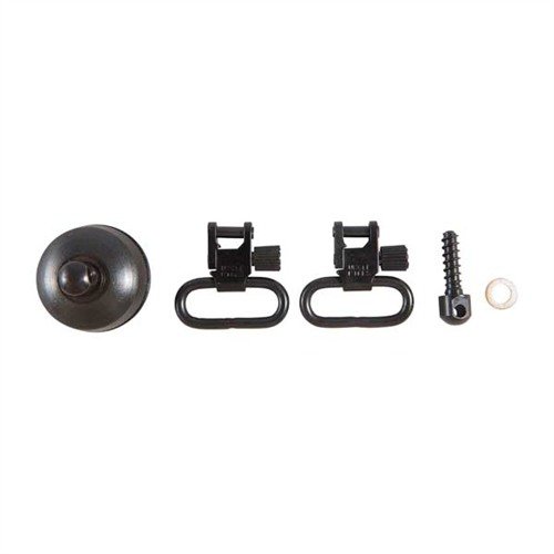 Easily add sling swivels to your Rem 870 shotgun with this no-gunsmithing magazine cap set, featuring a factory-style design and durable steel construction.