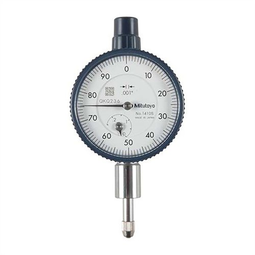 The Mitutoyo 0.25" Dial Indicator offers precise measurements with ±0.001" accuracy, ideal for smaller items and compatible with Sinclair Concentricity Gauge.