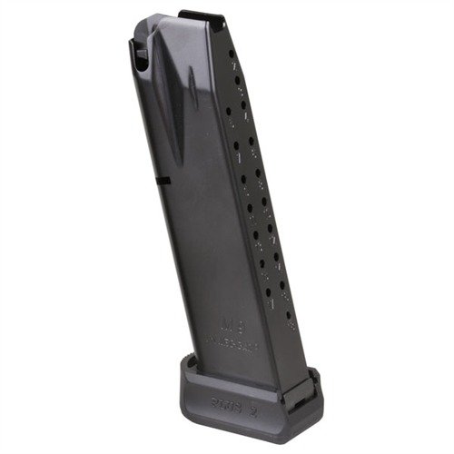 Experience reliable performance with the MEC-GAR 20-Rd M9/M92 Magazine, featuring a hardened carbon steel body and anti-friction coating for smooth operation.