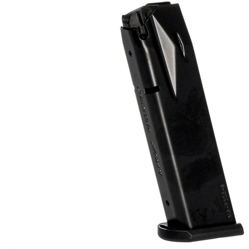 MEC-GAR SIG P226 9MM magazines are crafted from certified carbon steel, TIG welded, and heat treated for exceptional durability with an 18-round capacity.