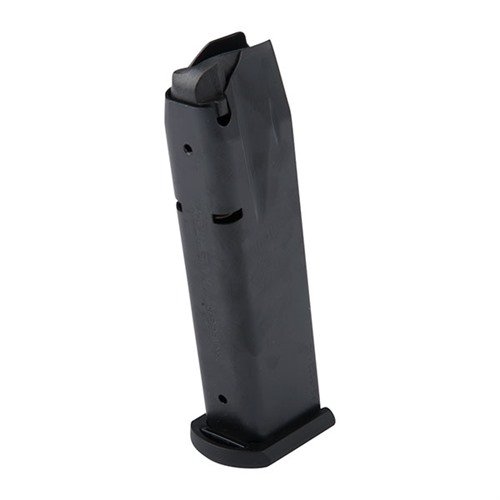 Discover the MEC-GAR SIG Sauer P226 40 S&W magazine, crafted from durable carbon steel with a seamless finish, offering 13-round capacity for reliable performance.