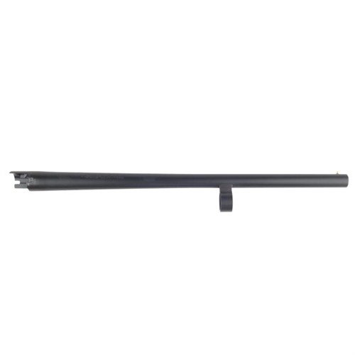 Enhance your Remington 870 with this 18.5" Matte Black Oxide barrel, featuring a plain design, bead sight, and cylinder bore for improved accuracy and reliability.