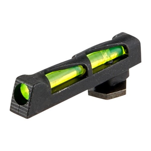 Enhance your Glock® with the durable HIVIZ LITEWAVE Front Sight, featuring a unique design for optimal light gathering and includes .080" LitePipes in red, green, and white.