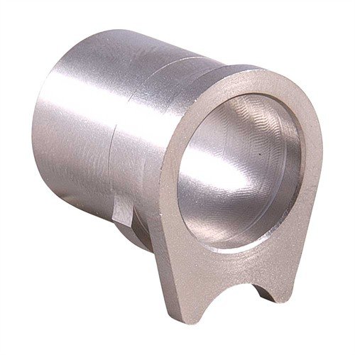 Nowlin oversized barrel bushings enhance slide-to-barrel fit for improved accuracy; pre-fit models require minimal fitting, ensuring optimal lock-up.