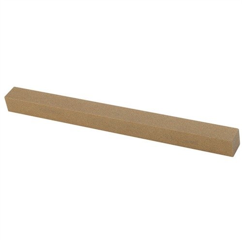 The Norton 6" X 1/2" X 1/2" India Stone offers fast cutting with aluminum oxide, ideal for smoothing trigger pulls and cleaning manufacturing burrs.