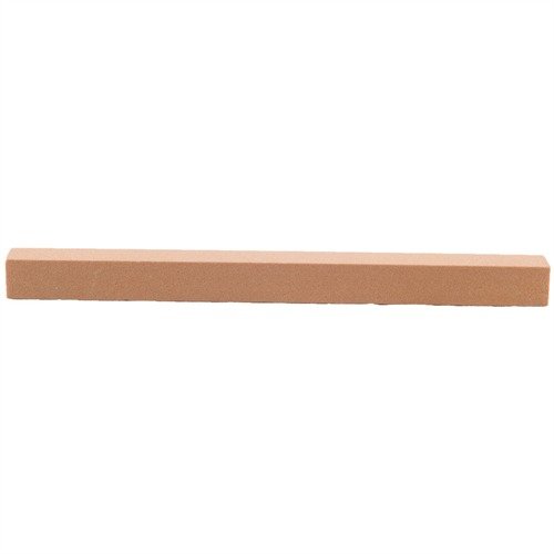 The Norton 6" X 1/2" X 1/2" India Stone offers fast cutting with aluminum oxide, ensuring smoother trigger pulls and excellent surface finishes for firearms.