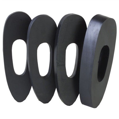 Enhance your rifle or shotgun stock with the NECG 1/4" Black Rubber Spacer, easy to grind and polish, providing a perfect length adjustment for comfort.