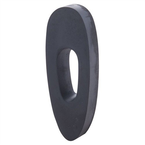 Enhance your rifle or shotgun with NECG's traditional black rubber spacer, easy to grind and polish, available in various thicknesses for a perfect fit.