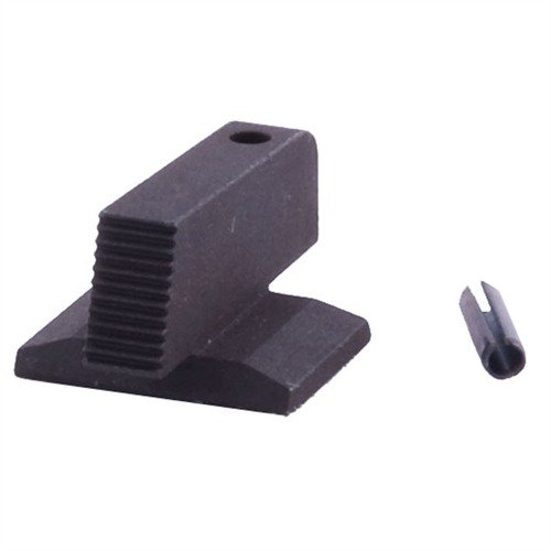 Upgrade your 1911 with Novak's CNC machined dovetail front sight, designed for snag-free presentation and glare reduction with a durable black finish.