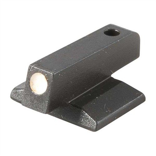 . CNC machined steel dovetail front sight for 1911 with a .075" dot for quick target acquisition; designed to prevent snagging during draw.
