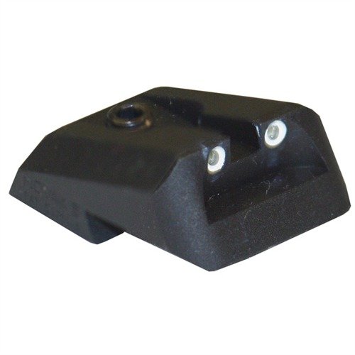 Enhance your 1911 with Novak's Lo-Mount rear night sights featuring a no-snag design, wide notch for improved light visibility, and precision targeting.