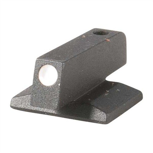 . CNC machined steel dovetail front sight with a .075" dot for quick target acquisition, designed to prevent snagging during holster presentation.