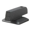 .180" height CNC machined steel dovetail front sight offers snag-free holstering and glare reduction with a serrated black face; requires 65° x .330" dovetail cutter.