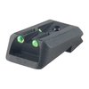 Enhance your Kimber 1911 with the Novak Fiber Optic Lo-Mount Rear Sight, featuring a green insert for fast, low-light sight acquisition and precision fit.