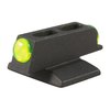 Upgrade your 1911 with the Novak Mega Dot Fiber Optic Front Sight for superior light gathering, snag-free design, and fast daytime visibility in green.