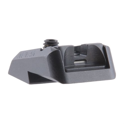 Upgrade your 1911 with the Novak LoMount® Adjustable Tritium Bar Rear Sight for enhanced durability, precise elevation/windage adjustments, and easy installation.