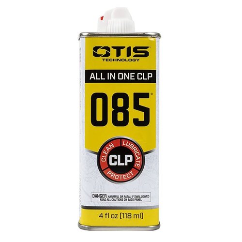 O85 CLP cleans, lubricates, and protects firearms with advanced engineering, removing fouling while preventing rust and corrosion for long-lasting performance.