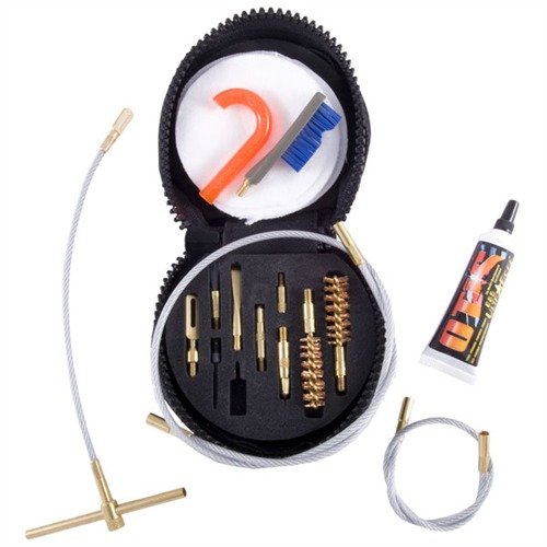 The OTIS Professional Pistol Cleaning System is a compact kit with all essential tools for cleaning handguns, ensuring optimal performance and maintenance.