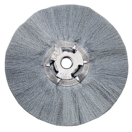 RIEHL Matte & Carding Wheels are ideal for rust removal and heavy carding, featuring a soft wiping action and a max RPM of 4000 for effective metal finishing.