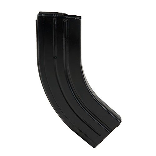 The PRO MAG AR-15 30RD Magazine in 7.62x39 features a durable steel body, reliable feeding with a self-lubricating follower, and easy cleaning with a removable base plate.