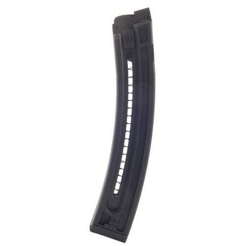 Enhance your shooting experience with the lightweight, durable GSG-5 22RD Magazine, featuring smooth feeding, easy loading assist, and a round count viewing slot.