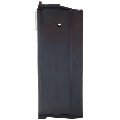 The PRO MAG Ruger Mini-14 Magazine 6.8 SPC features a durable steel body, reliable feeding with a self-lubricating follower, and easy disassembly for cleaning.