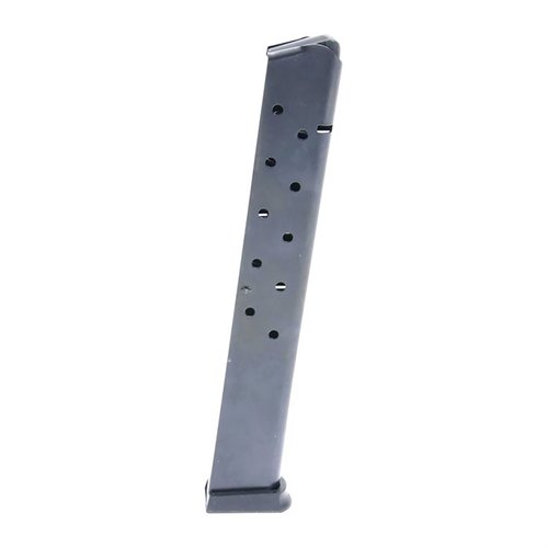 Upgrade your 1911 Government Model .45 ACP with Pro Mag's durable 15-round steel magazines, featuring heat-treated construction and reliable injection molded followers.