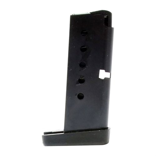 Enhance your Taurus TCP with durable 6-round steel magazines, featuring a corrosion-resistant finish and designed for reliable performance at the range.