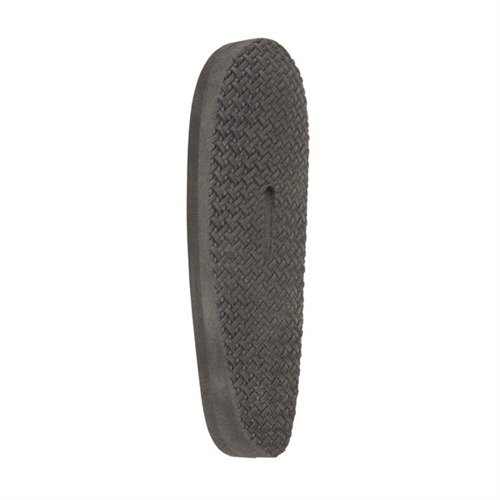 Experience reduced rifle recoil with the PACHMAYR D750B Decelerator Recoil Pad, featuring a classic black design and advanced rubber technology for comfort.