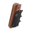 Experience the rugged elegance of Pachmayr's 1911 American Legend Grips, featuring real wood aesthetics and superior rubber control for enhanced handling.
