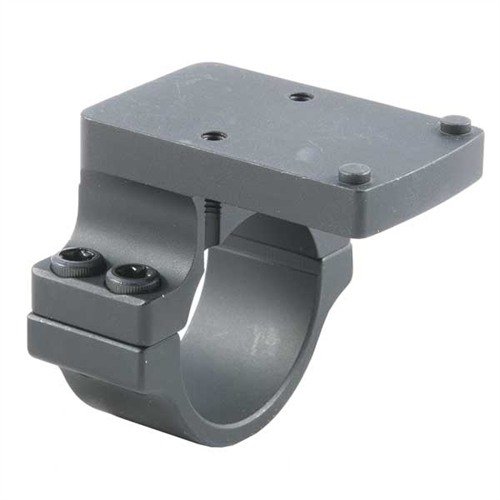 The Precision Reflex RMR Sight Scope Mount allows quick installation of a Trijicon RMR on any 30mm scope tube, enabling versatile positioning and rapid targeting.